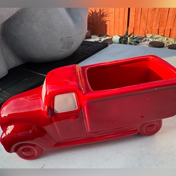 Patriotic Rae Dunn Red Truck America Table Decor Plant Holder new with box - Picture 14 of 16